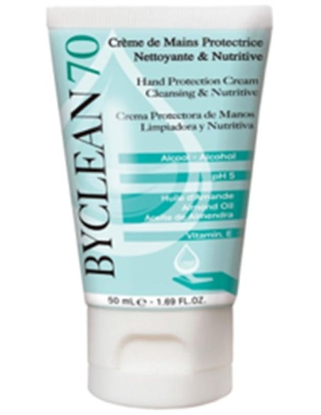 Byclean70 Crema Protectora De Manos Limpiadora Y Nutritiva 50 Ml