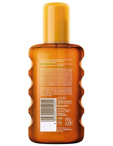 Sun Zanahoria Aceite Solar Spf6 200 Ml