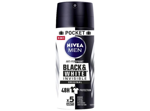Men Black %26 White Invisible Deo Vapo 100 Ml