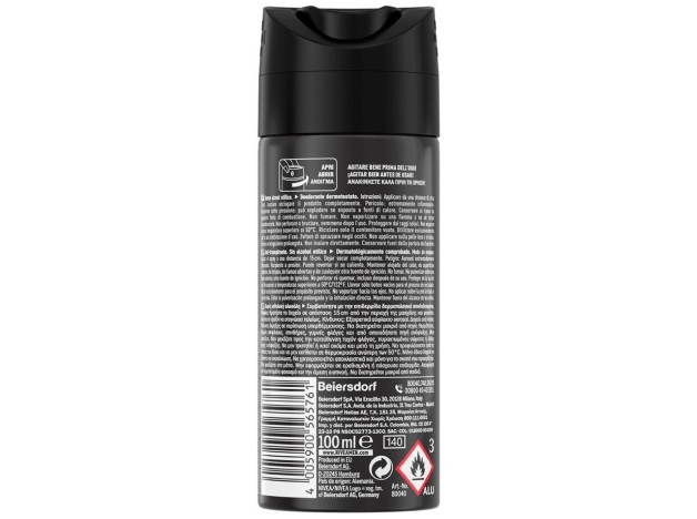 Men Black %26 White Invisible Deo Vapo 100 Ml