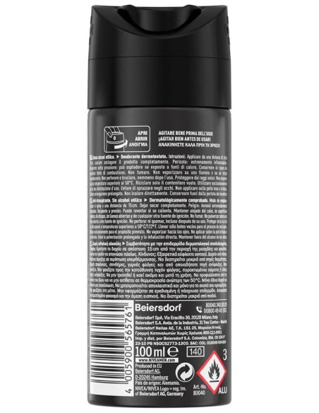 Men Black %26 White Invisible Deo Vapo 100 Ml