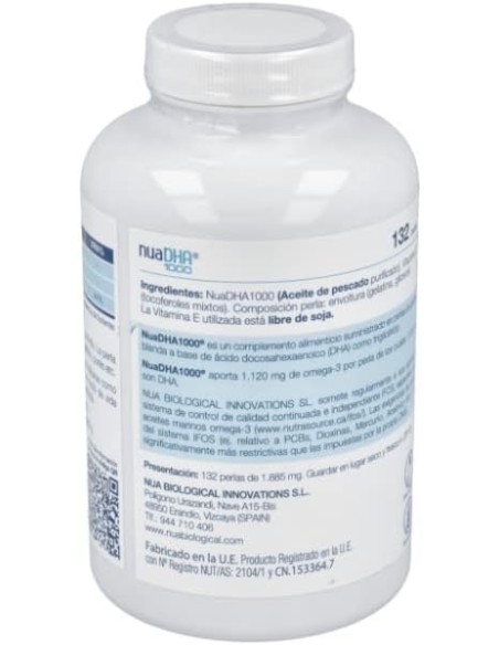 Nua Biological NuaDHA 1000 132 perlas