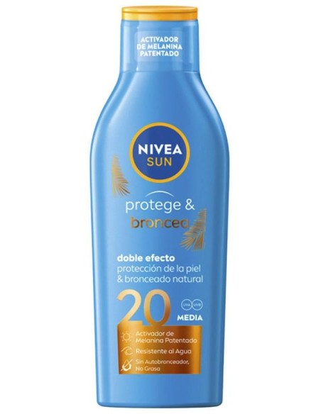 Nivea Protege %26 Broncea Leche Fps20 200Ml