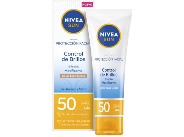 Sun Control Brillos Facial Matificante Medio...