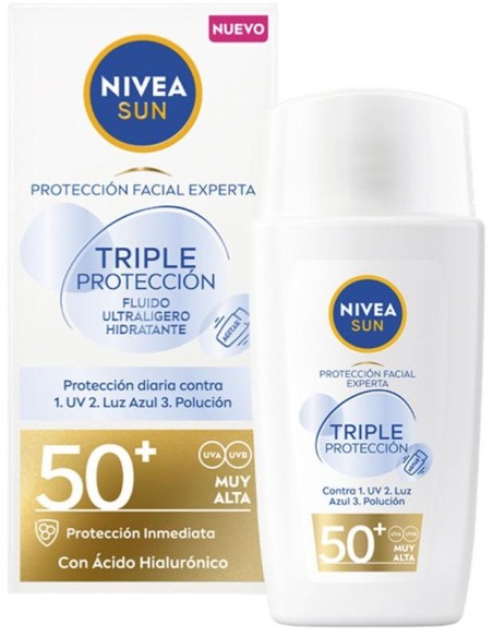 Nivea Sun Triple Proteccion Fluido Ultraligero Facial Fps50 40Ml