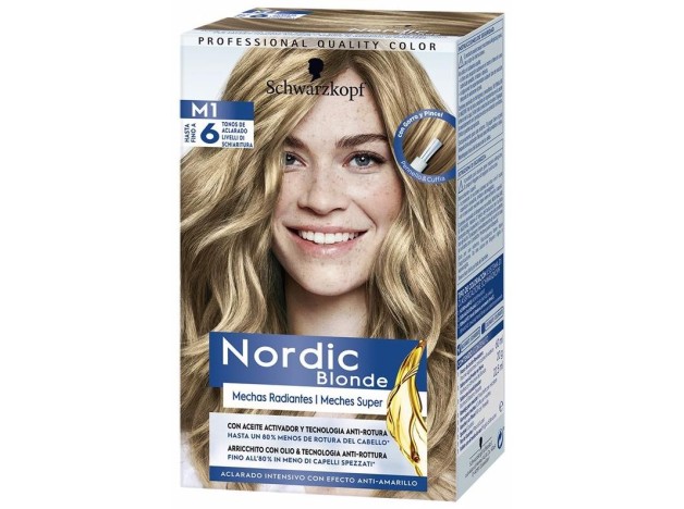 Schwarzkopf Kit Tinte Nordic Blonde M1 Mechas...