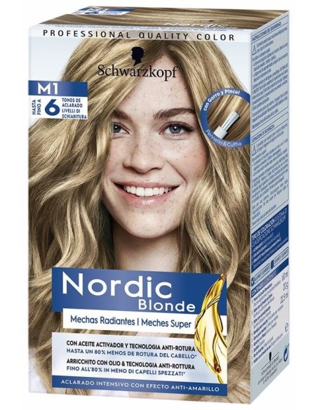 Schwarzkopf Kit Tinte Nordic Blonde M1 Mechas Radiantes