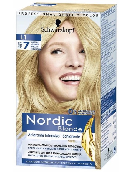 Nordic Blonde L1 Aclarante Intensivo 0% Amoniaco 5 U
