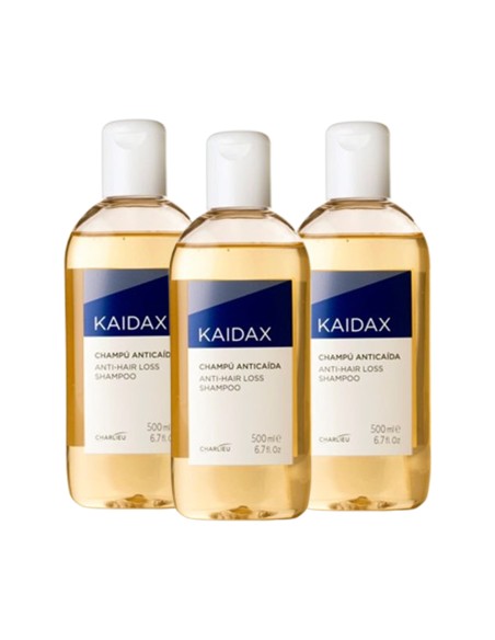Kaidax Champú Anticaída 3x500 ml ¡Triplo!