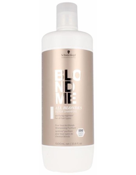 Schwarzkopf Blondme Keratin Restore All Blondes Champú Detox 1000Ml