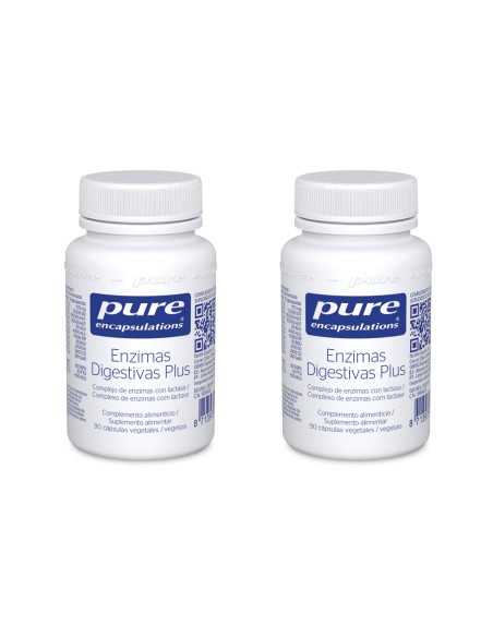 Pure Encapsulations Enzimas Digestivas Plus 2x90 Cápsulas ¡Duplo!