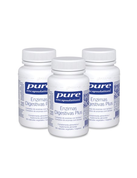 Pure Encapsulations Enzimas Digestivas Plus 3x90 Cápsulas ¡Triplo!