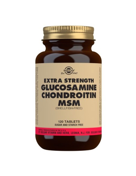 Solgar Extra Strength Glucosamine Chondroitin MSM 120 Comprimidos