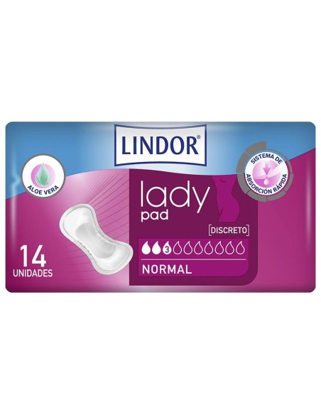 Lindor Lady Pad Compresas Normales 14Uds