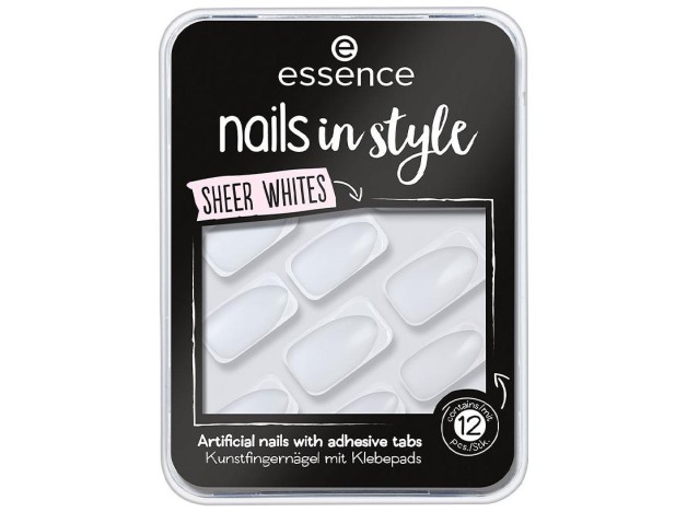 Nails In Style Uñas Artificiales 11-Sheer Whites