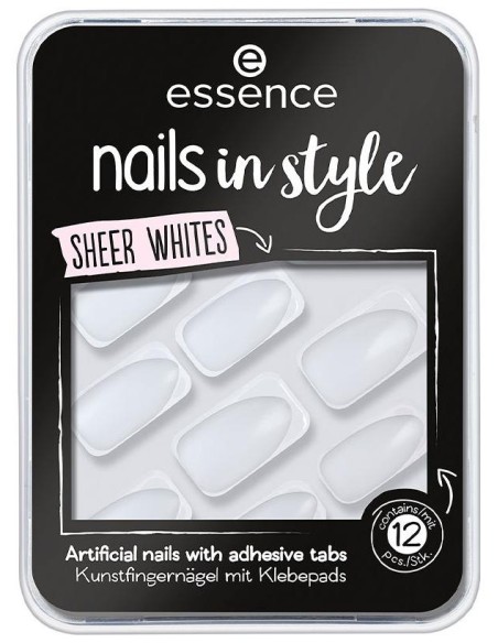 Nails In Style Uñas Artificiales 11-Sheer Whites