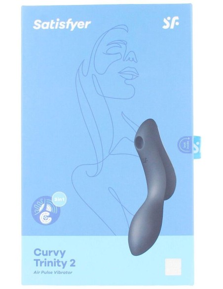 Satisfyer Curvy Trinity 2 Estimulador Vibrador Negro 1 U
