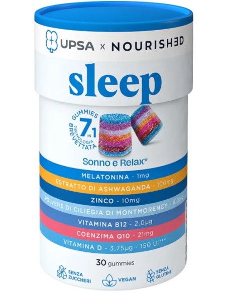 Upsa x Nourished Sleep 30 Gummies - Sabor Afrutado