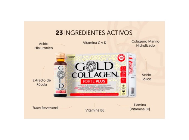 Gold Collagen Forte Plus 3x10 Frascos 50 ml...