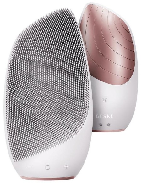 Geske Sonic Thermo Facial Brush 6 In 1 White Rose Gold 1Ud