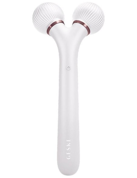 Geske Smartappguided Sonic Facial Roller 4 In 1 White Rose Gold 1Ud