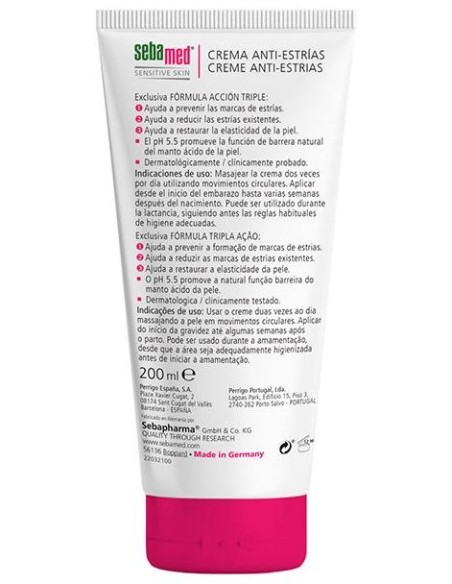 Sebamed Pieles Sensibles Crema Anti-Estrías 200Ml