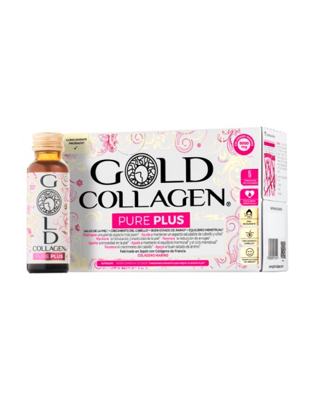 Gold Collagen Pure Plus 3x10 Frascos Monodosis 50 ml ¡Triplo!