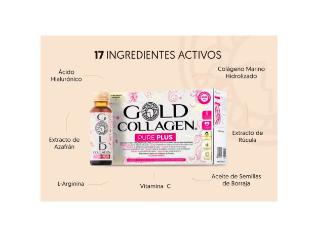 Gold Collagen Pure Plus 3x10 Frascos Monodosis...