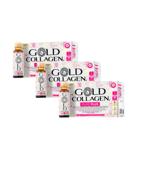 Gold Collagen Pure Plus 3x10 Frascos Monodosis 50 ml ¡Triplo!