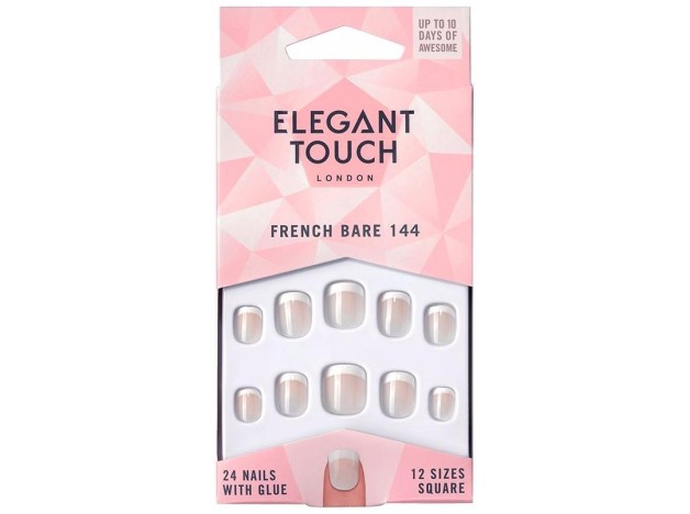 Elegant Touch Uñas Postizas French Bare 144 24Uds