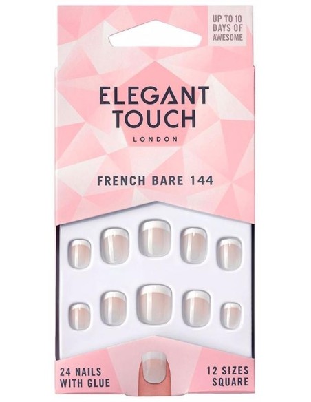 Elegant Touch Uñas Postizas French Bare 144 24Uds