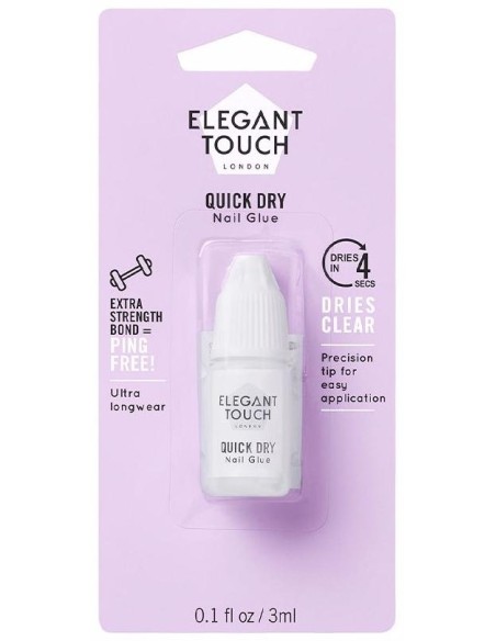 Elegant Touch Protective Nail Glue Clear 3Ml