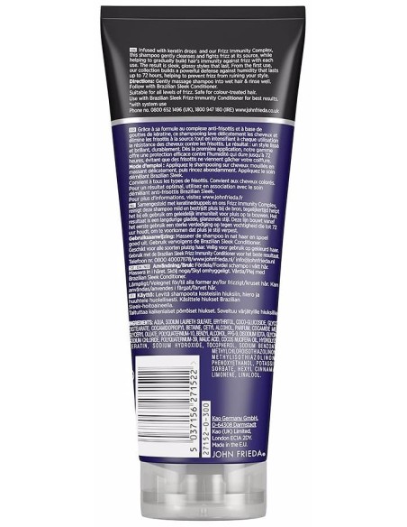John Frieda Frizz-Ease Brazilian Sleek Champú 250Ml