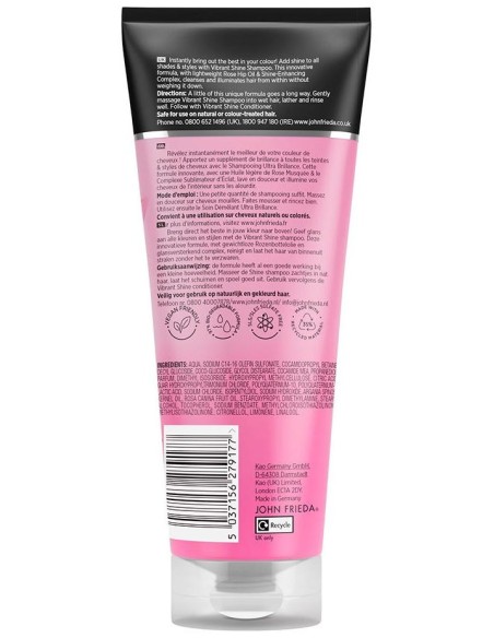 John Frieda Vibrant Shine Shampoo 250Ml