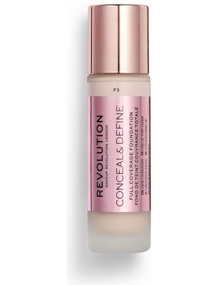 Make Up Revolution Conceal %26 Define Full Foundation F3 23Ml