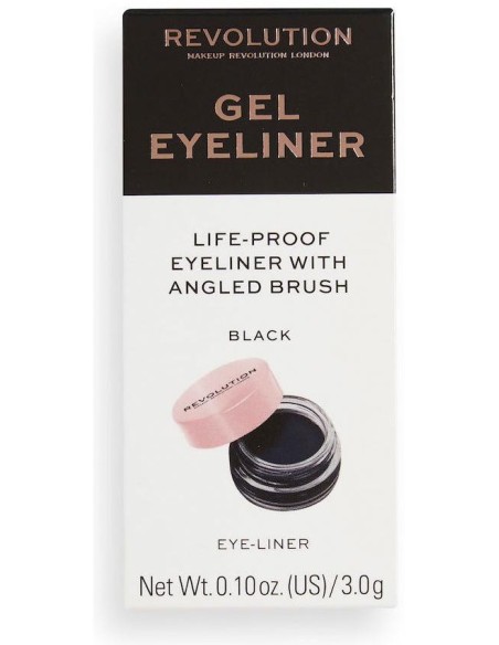 Makeup Revolution Gel Eyeliner Life-Proof Black 3G