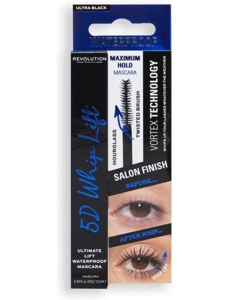 Makeup Revolution 5D Whip Lift Mascara Waterproof 12Ml