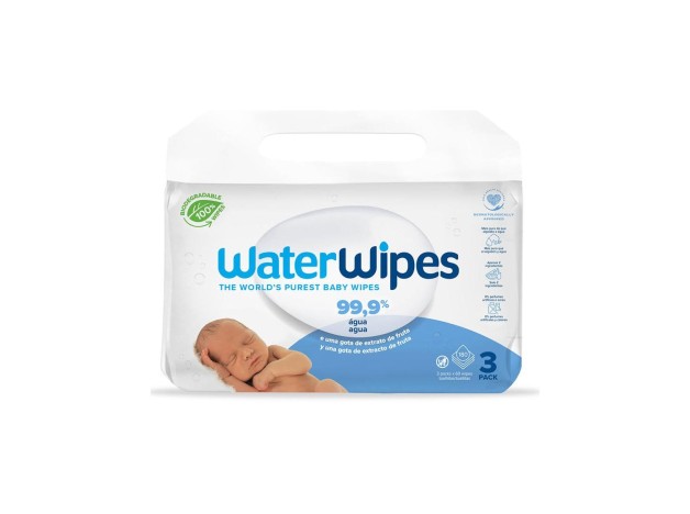 Waterwipes Toallitas Baby Agua 99,9% Bio 180 U