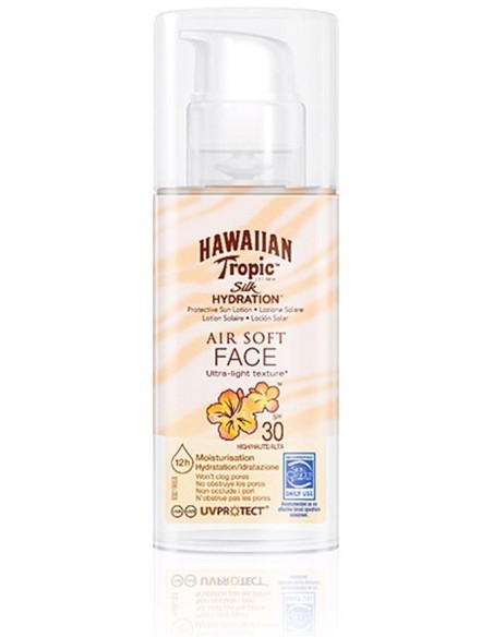 Hawaiian Tropic Silk Hydration Air Soft Face Spf30 Sun Lotion 50