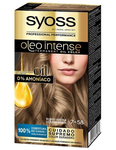 Syoss Olio Intense Tinte Sin Amoniaco 7.58 Rubio Arena 50Ml