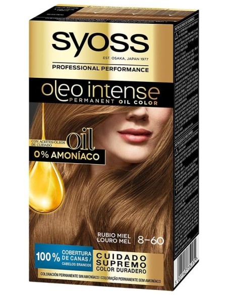 Syoss Olio Intense Tinte Sin Amoniaco 8.60 Rubio Miel 50Ml
