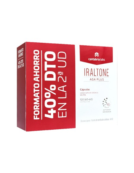 Iraltone AGA Plus 2 x 60 Cápsulas Formato Ahorro