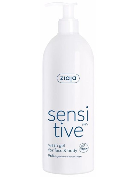 Sensitve  Gel Limpiador Rostro Y Cuerpo Para Pieles Sensibles 400 Ml