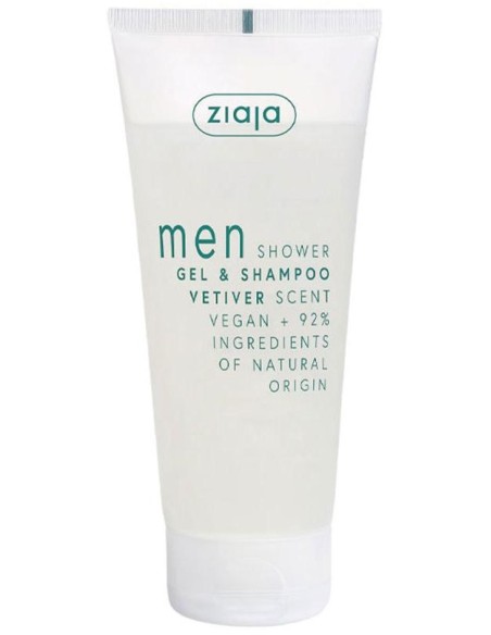 Ziaja Men Shower Gel %26 Shampoo Vetiver Scent 200Ml
