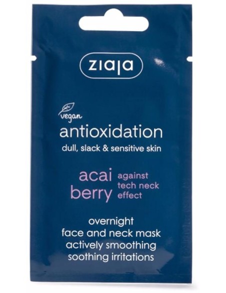 Ziaja Acai Mascarilla Nocturna Cremosa Rostro Y Cuello 7Ml