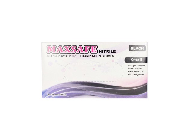 Maxsafe Maxsafe Nitryl Gloves Size S Black 100Uds