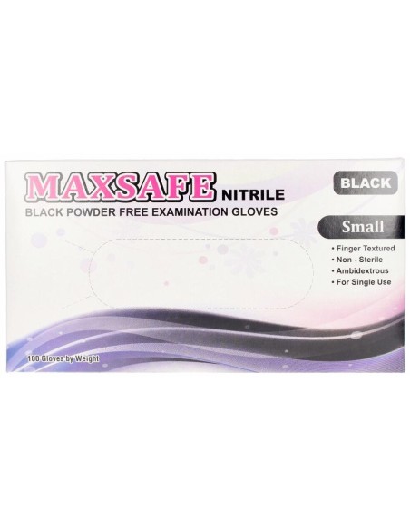 Maxsafe Maxsafe Nitryl Gloves Size S Black 100Uds