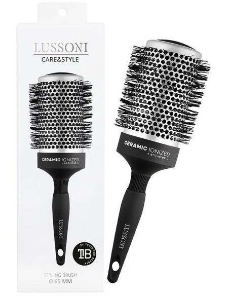 Lussoni Care %26 Style Round Silver Styling Brush 65Mm 1Ud