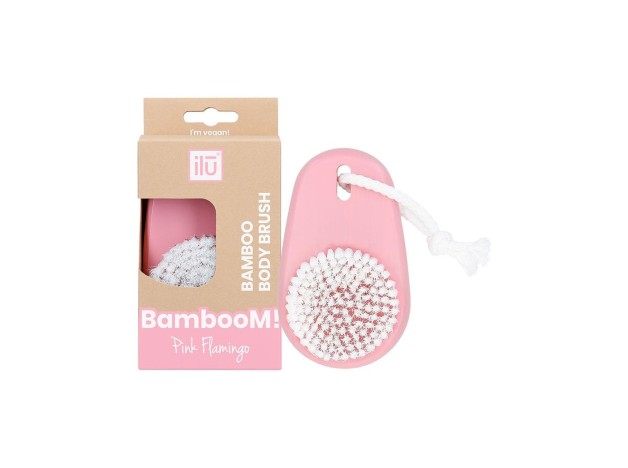 Ilū Bamboom Brocha Limpieza Corporal Pink...
