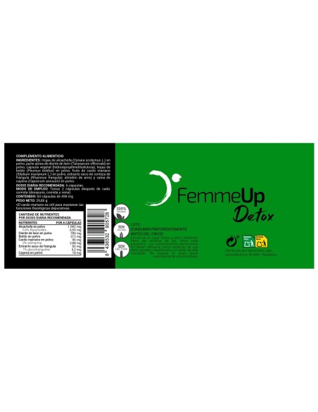 FemmeUp Detox 60 cápsulas